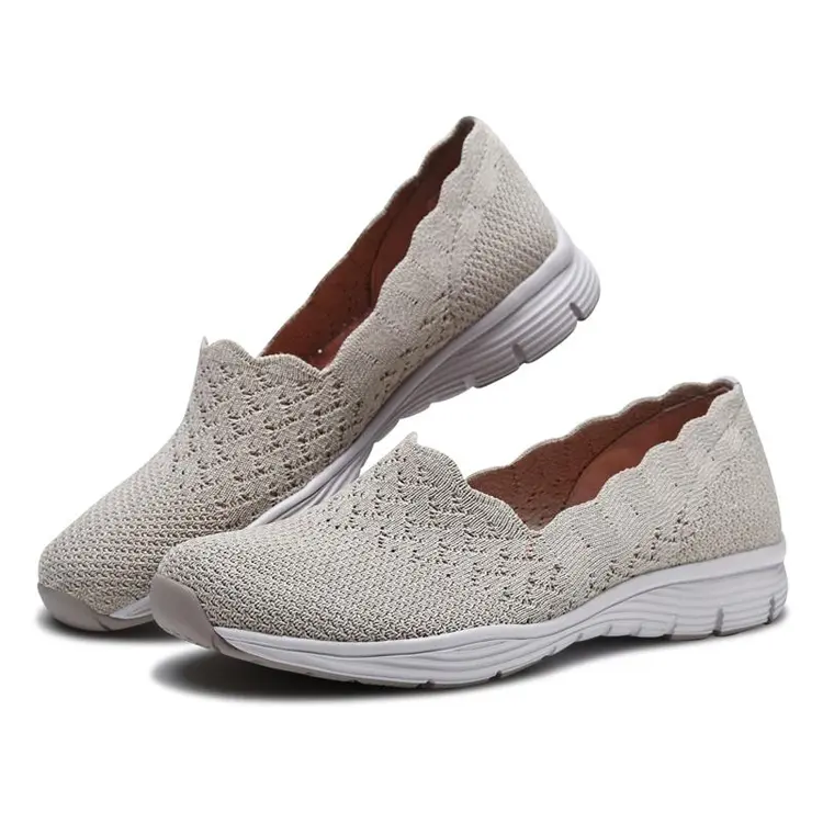 2021 New Arrivals Summer Breathable Women Quality Wholesale Slip-On Loafers Lady Comfort Flat Casual Shoes